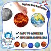 4 Pcs Space Planet Banner Solar System Planet Banner Space Party Decorations for First Trip Around The Sun Birthday Decorations Outer Space Room Decor