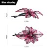 Jayongnee clip Flower Twist Hair Clip for Women, French Twist Hair Barrettes, Metal Flora Hair Barrette Clips, Non Slip Hair Clip for Girls with Handmade Metal Copper Wire