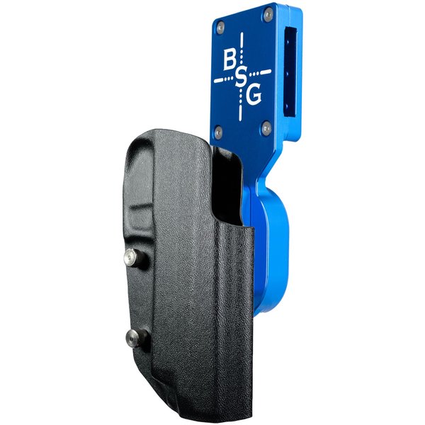 Pro HD Competition Holster OWB Kydex Compatible with Glock 17 19 19X 22 44 45 IPSC USPSA 3Gun Approved Adjustable Angle and Retention (Blue/Black)