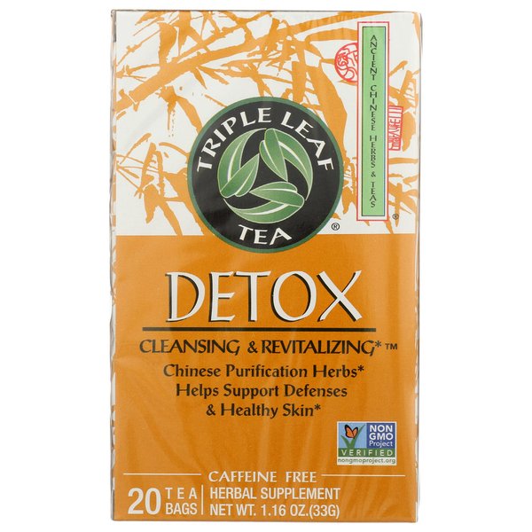 Triple Leaf Tea Chinese Medicinal Detox Triple Leaf Tea Bag, 20 Count