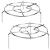 HULISEN Steamer Rack for Pots, 3" and 1-3/4" Tall Trivet for Instant Pot 6 Qt and 8 Qt, 18/8 Stainless Steel Steaming Rack Fit Pressure Cooker (7.5" Dia - 2Pcs)