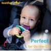 teetherpop - Fillable Silicone Teether for Breastmilk, Water, Purees & More, Baby Popsicle Teethers for Freezing Milk & Cooling Teething Relief (PinkLimon)