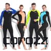 COPOZZ Diving Skin, Men Women Youth Thin Wetsuit Rash Guard- Full Body UV Protection - for Diving Snorkeling Surfing Spearfishing Sport Skin (Black/Navy-Blue, Medium for Men)