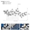 Rumtock Sparkle Butterfly Leaves Rhinestones Silver Hair Comb for Wedding Brides Vintage Boho Aolly Crystal Hair Piece Jewelry