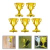 ABOOFAN 5Pcs Gold Foil Balloons Trophy Mylar Balloons for Basketball Football Soccer Anniversary Birthday Party Decor Supplies