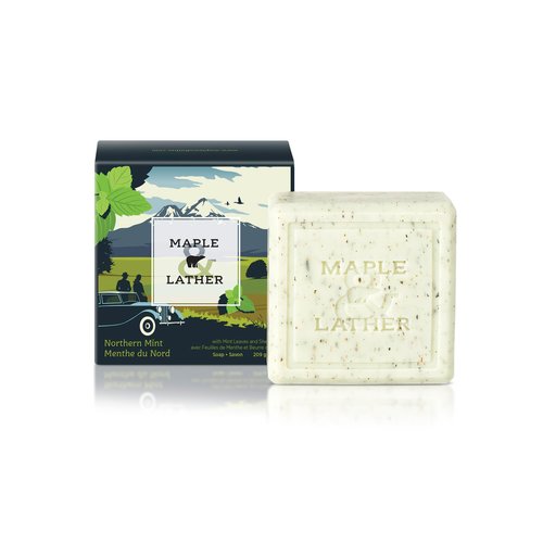 Maple & Lather Triple Milled Bar Soap with Shea Butter (209 Grams) - Northern Mint