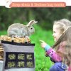 Rabbit Hay Feeder Bag, Upgraded Bunny Guinea Pig Hay Feeder, 600D Oxford Fabric Hay Holder for Small Animal Rabbit Guinea Pig Chinchilla Cage