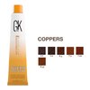 GK HAIR Global Keratin Intense Copper Blonde 7.44 Hair Color Cream Tube (3.4 Fl Oz/100ml) + 20 Volume Developer (5 Fl Oz/150ml) - Professional Permanent Long Lasting Toner Dye