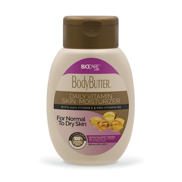 Biocare Labs Moisturizing Body Butter - Body Cream with Vitamin E and Pro-Vitamin B5 - Instantly Penetrates and Deeply Renews Skin - Lotion Designed for Visibly Smoother Skin