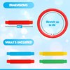 Pop Tubes Sensory Toys 4 Pack, Fine Motor Skills Toddler Toys, Thick Fidget Sensory Toys for Kids and Adults, Learning Toys, 7.5" Stretches Up to 26" by Playkidz (4 Pack)