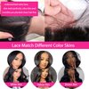 DACHIC 30 Inch Body Wave Lace Front Wigs Human Hair Pre Plucked 13x6 HD Transparent Frontal Human Hair Wigs for Women 250% Density Body Wave Glueless Lace Wigs Human Hair with Baby Hair Natural Black