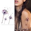 Waterproof Dandelion Flowers Body Tattoo For Leg Arm Fake Tattoo Kits Latest Temporary Tattoos for Women and Men With Four Color Sheets Different Designs