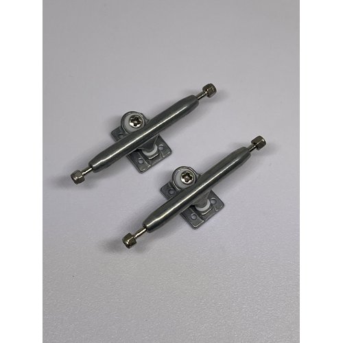 LEEFAI Pro Fingerboard Trucks 29/32/34/36mm G4 -Raw Metal Color-Inverted Kingpin with Hardware (34mm)