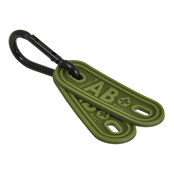 HAZARD 4 "AB Positive" Blood-Type Lacer Tactical Multi-Position Marker (Pack of 2) - OD Green