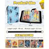 Mulafnxal 4 Pocket Card Binder 440 Double Sided Pockets - Trading Card Album Folder Collection Binder for Kids Boys Teens for Game Cards Sports Cards with Zipper Shoulder Strap,Stit