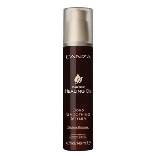 L'ANZA Bond Smoothing Styler - Keratin Healing Oil Hair Care Bond Restore Treatment & Hair Styling Cream, Phyto IV Complex Hair Repair Treatment, Split End Repair Vegan Hair Serum (4.7 Fl Oz)
