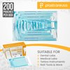 200 3.5 X 5.25 Self Sterilization Pouches for Dental Offices, Autoclave Sterilizer Bags Pouch for Dentist Tools, for Cleaning Tools, 200 Pouches Per Box, 1 Box of Paper Blue Film