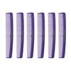 Allegro Combs #415 Combs for Women, 7 Inches Combs for Men, Parting Comb, Hair Comb, Comb for Men 6 Count (Purple)
