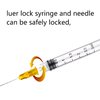 Hyinghw 50Pack 3ml/cc Luer Lock with 25Ga 1.5” Individual Wrapped Pack of 50