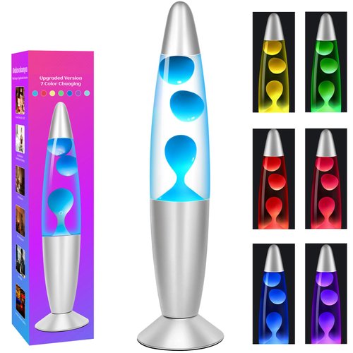 Dalavalampa 7 Color Changing LED Motion Lamp, 13-inch Liquid Night Lights for Kids Adults, Home Decor for Living Room Bedroom, Birthday Gifts for Boys Girls