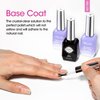 Gellen Builder Nail Gel with Gel Top Coat Base Coat - 3Pcs 18ml Top Coat Gel Nail Polish Set, Soak Off Hard Builder Gel in A Bottle for Nail Extension Strengthen Manicure Salon at Home
