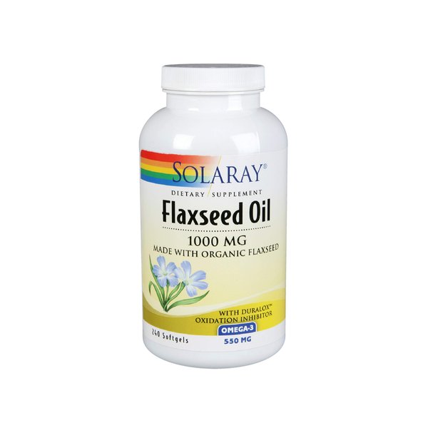 SOLARAY Flaxseed Oil, Softgel (Btl-Plastic) 1000mg 240ct