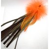 Litterboy Leather & Feather Tangler - 2 Pack - Cat Toy Refill Accessories, Handmade in The USA
