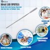 A2Z Multipurpose Flat Lab Spatula Stainless Steel Sampling Spatula for Mixing Transfering Cream, Gel, Powder, Medicine, Cap Filler, Lab Experiment Tool - Lab Technician's Instruments - Makeup Spatula