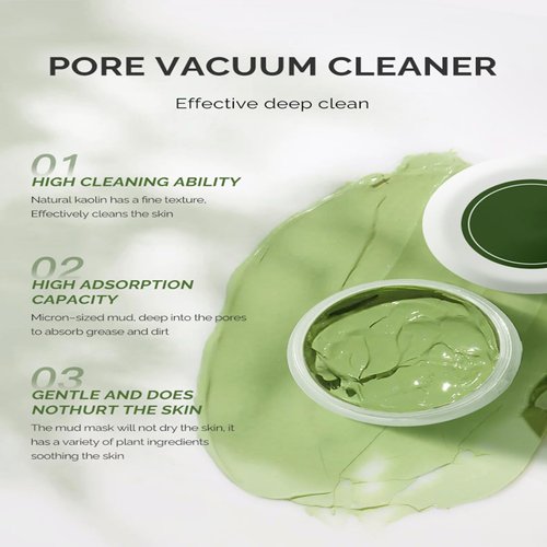 Grospe Facial Mud Mask with Aloe Vera, Deep Cleansing, Hydrating and Relaxing Clay Moisturizing Facial Mask