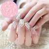 HINZIC 1Box Flatback Pearls Nail Charm 2/3/4mm Half Round Small Nail Beads White for Nail Art for Crafting Wedding Prom Face Makeup Phone Cases DIY Decoration Women Girls Bride