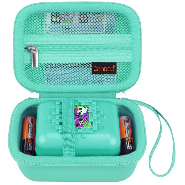 Canboc Hard Carrying Case for Bitzee Disney/Bitzee Magicals/Bitzee Interactive Toy Digital Pet, Virtual Electronic Pets Kids Toys Storage Bag, Green (Case Only)