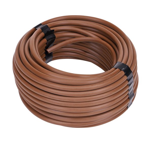 Raindrip R257BRVT 1/4-Inch Drip Irrigation Supply Tubing, 50-Foot, for Irrigation Drippers, Drip Emitters, Drip Irrigation Parts, and Drip Systems, made with Vinyl, Brown