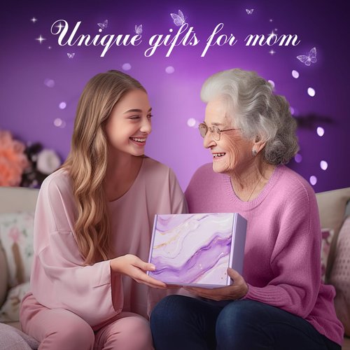 Eletorot Birthday Gifts for Mom: Relaxing Spa Gift Basket Set with Butterfly-Shaped Acrylic Keepsake, Unique Mom Gifts for Birthday, Mothers Day, Thanksgiving, Christmas