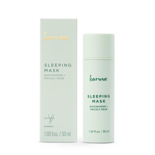 Karuna - Sleeping Mask, Overnight Facial Mask, Renewing Face Mask Skin Care Essential, Cooling Face Masks with Niacinamide & Prickly Pear, 50 ml