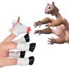 AQKILO Finger Puppet Set, Animals Puppet Show Theater Props, Novelty Toys Weird Stuff Gifts, Pack of Squirrel and Unicorn