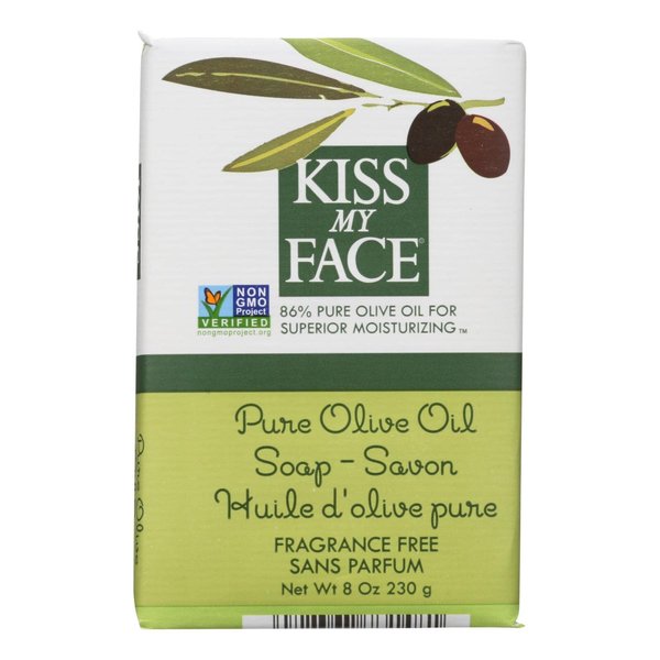 Kiss My Face Pure Olive Oil Bar Soap, FragranceFree 8 oz
