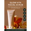 AROMATICA Glow Vita Facial Scrub Orange & Neroli 150ml – Deep Cleansing Facial Clay Mask For Double Cleanser - Gently Scrub and Cleans Skin Residue for a Fresh Glow