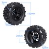 (4-Pack) HobbyPark RC Truck 2.8" Tires & Wheels Rims with Foam Inserts 12mm Hex Hub for 1/10 Electric/Nitro Power Off Road Monster