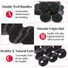 Human Hair Bundles 20 22 24 26 Inch 12A Body Wave Bundles Human Hair 100% Unprocessed Brazilian Virgin Hair 4 Bundles Human Hair Body Wave Human Hair Extensions Bundles Human Hair Natural Black