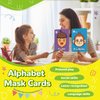 Broytain Alphabet Flash Cards,Giant ABC Animal Flash Cards for Toddler 3-5,26 Lowercase and Uppercase Letter Cards,Educational Learning Games for Kids,Preschool Kindergarten Toys