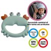 Teething Toys 3-6 Months, Teethers for Babies 3-6 6-12 Months for Teething Relief, Baby Teether Teething Toys 100% Silicone, Newborn Infant Sensory Baby Toys 0-6 Months,bebe mondo (Crab)