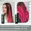 RUNATURE HotPink I Tip Hair Extensions Human Hair 16 Inch I Tip Hair Extensions HotPink Human Hair Extensions I Tip Extensions HotPink Hair Extensions I Tip Cold Fusion Hair Extensions 20g 25s
