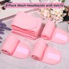 Sublaga Spa Headband Hair Wrap, Sweat Headband Head Wrap Hair Towel Wrap Non-slip Stretchable Washable Makeup Headband for Face Wash (6pcs Pink)