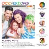 Temprary Hair Dye, Comblor Green Hair Dye for Dark Hair, Hair Chalks for Girls Wash Out Hair Colour Kids, Gifts for Birthday, Christmas, Halloween, Crazy Hair Day, Children's Day