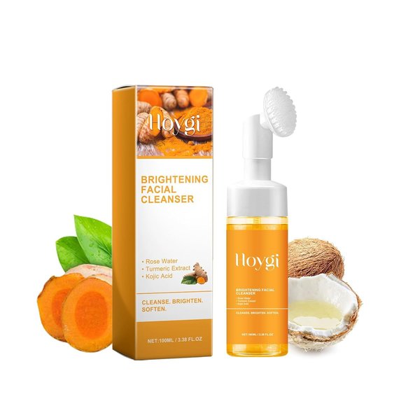 RETZLA Turmeric Facial Cleanser, Turmeric Facial Wash, Turmeric Face Wash, Deep cleansing of facial skin,Turmeric Foaming Cleanser for All Skin