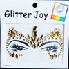 Rhinestone Face Gems Jewels, Festival Face Jewels Tattoo Stickers, Rave Crystals Face Gems Stick on, Body Gem Stones Bindi Temporary Face Tattoos for Festival Rave,4-Pack,Light-Coffee