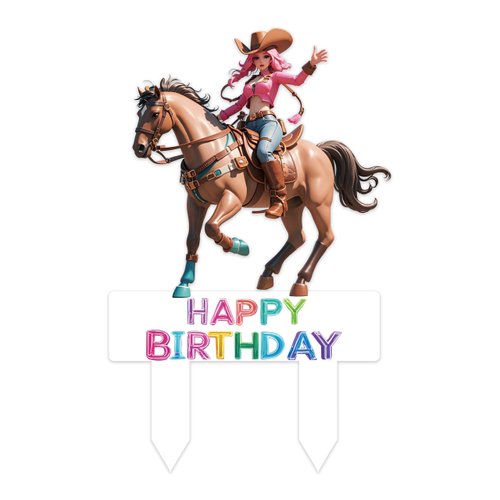 Cowgirl Cake Topper Cowgirl Birthday Party Decorations Western Cowgirl Cake Decorations Cowgirl Party Favors Supplies Horse Birthday Decorations For Girls Women Cowgirl Baby Shower Decorations