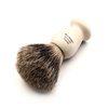 Edwin Jagger 1EJ947SDS Classic Best Badger Hair Exfoliating Shaving Brush with Stand for Shaving Cream or Shaving Soap for Men and Women (Imitation Ivory)