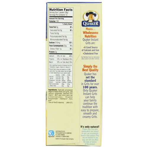 Quaker Instant Grits 340 g (Pack of 2)