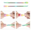 XINMEIWEN 8Pieces Cuticle Trimmer Cuticle Nipper Cuticle Remover Cuticle Cutter with Cuticle Pusher Stainless Steel Cuticle Cutter Clipper Nail Tools for Fingernails and Toenails (Rainbow)